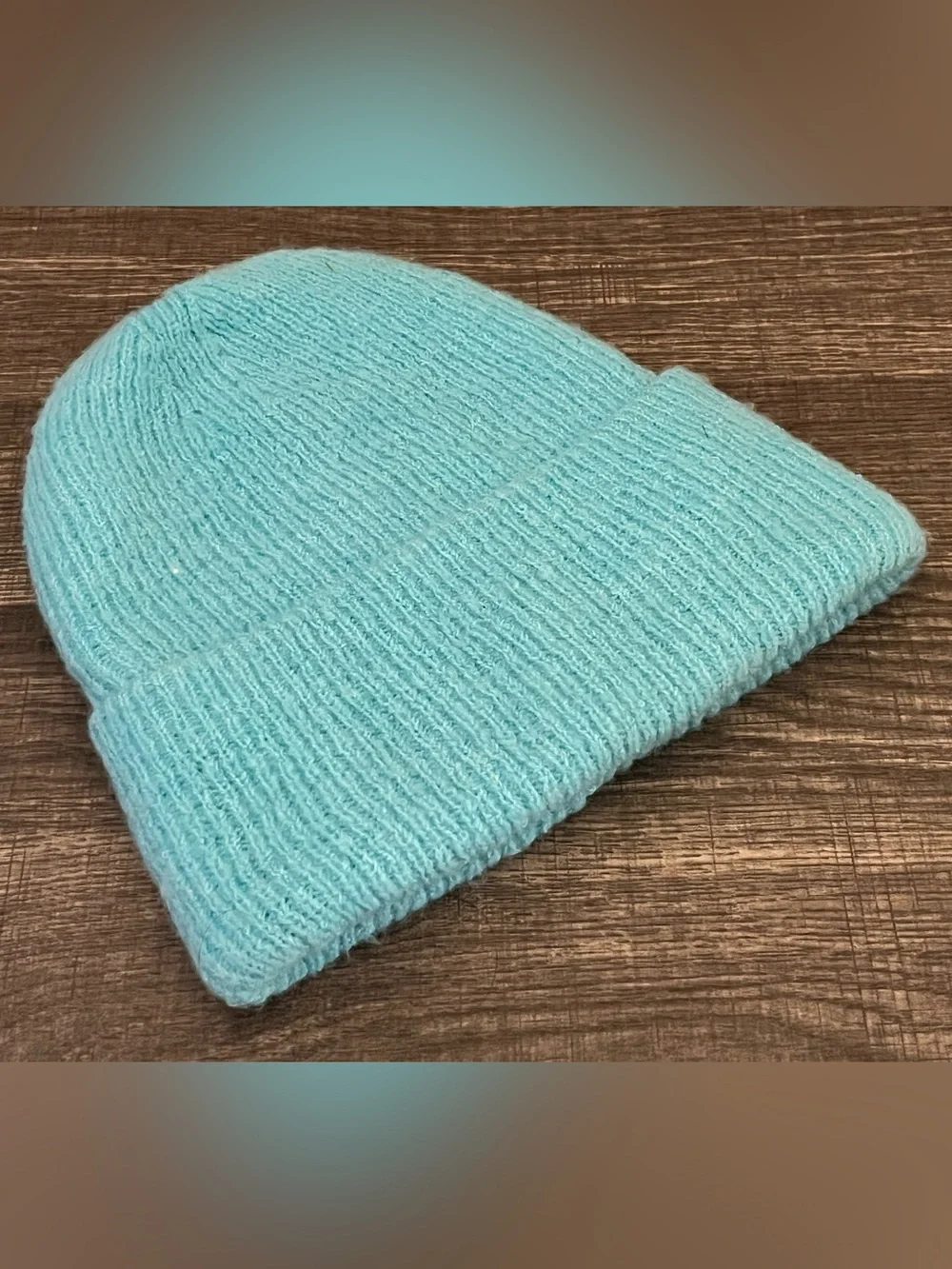 Art Class Target Mint Aqua Blue Ribbed Knit Beanie OS NWOT